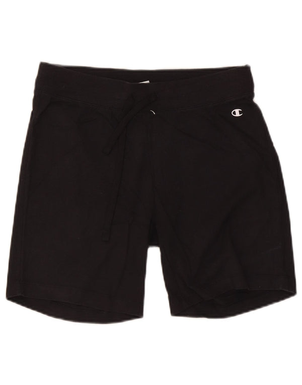 Champion Damen Sportshorts UK 12 Mittelschwarze Baumwolle