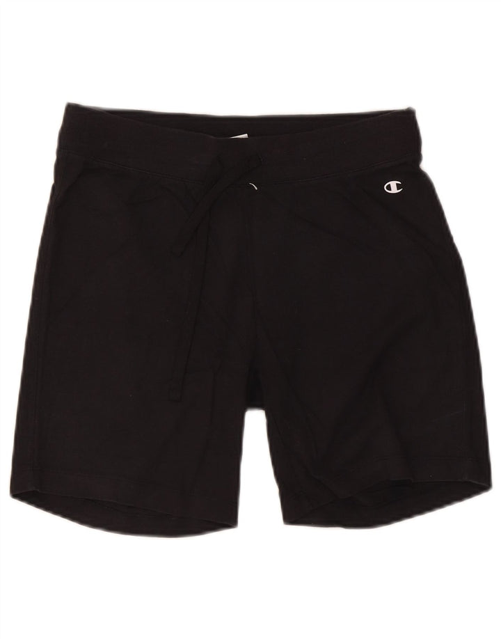 Champion Damen Sportshorts UK 12 Mittelschwarze Baumwolle