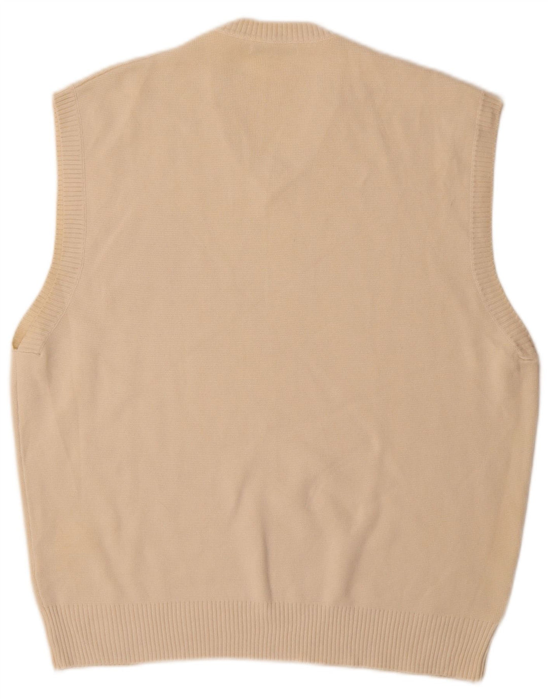 Zara Herren Weste Tank Top Large Beige Baumwolle