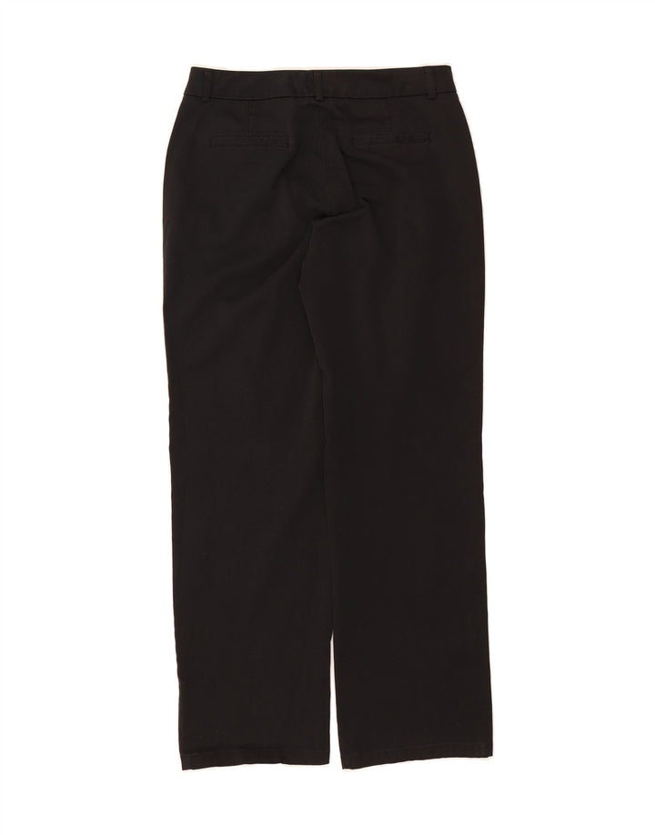 DOCKERS Womens Straight Casual Trousers Medium W30 L31 Black Cotton Vintage Dockers and Second-Hand Dockers from Messina Hembry 