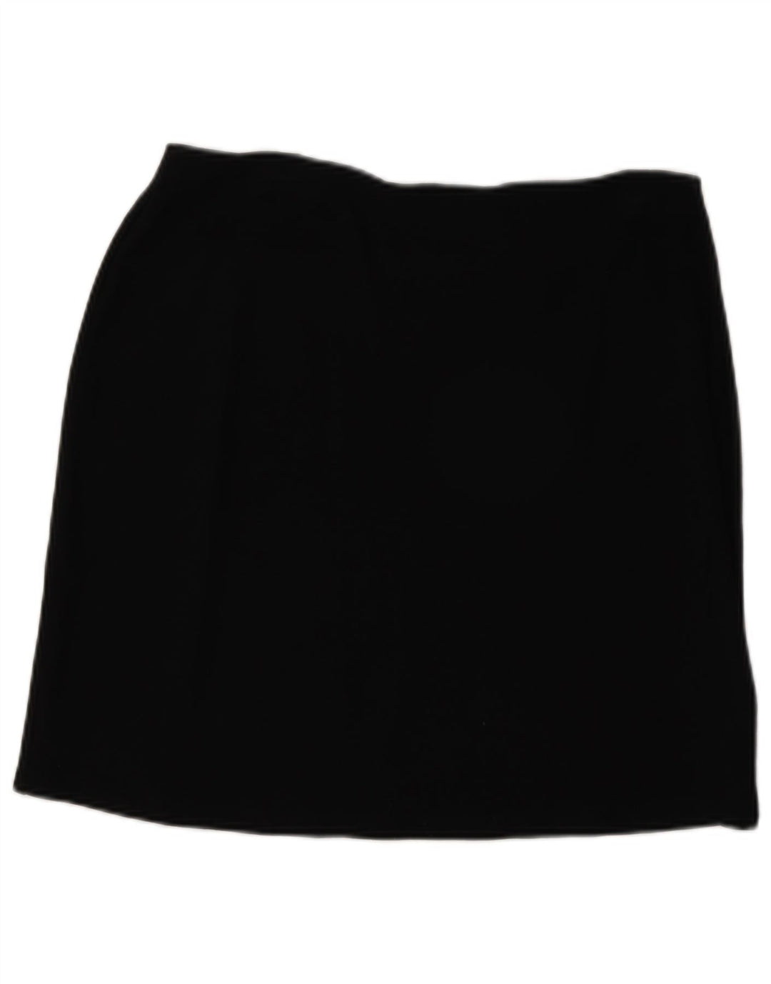Marks & Spencer Damen Minirock UK 14 Large W30 Schwarze Viskose