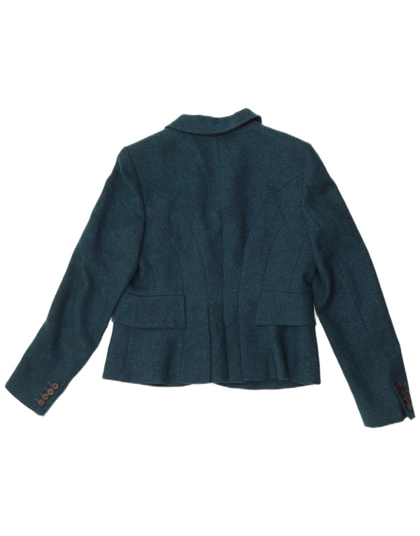 Hobbs Damen-Blazer mit 3 Knöpfen, UK 12, mittelgrüne Wolle