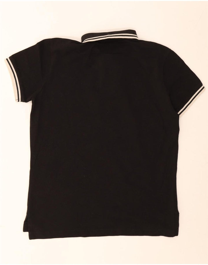 Jeckerson Herren-Poloshirt, mittelschwarz, gestreift, Baumwolle