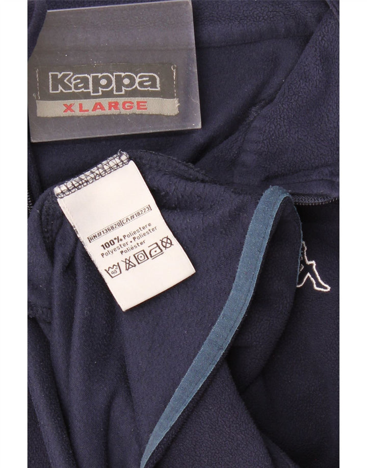 KAPPA Herren Fleecejacke UK 42 XL Marineblau Polyester