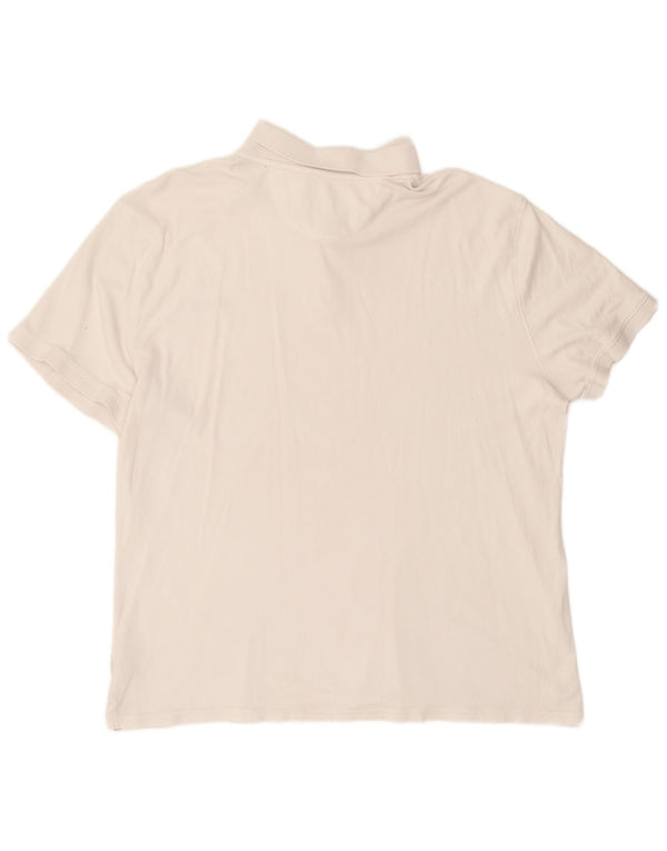Calvin Klein Herren Poloshirt 2XL Weiße Baumwolle
