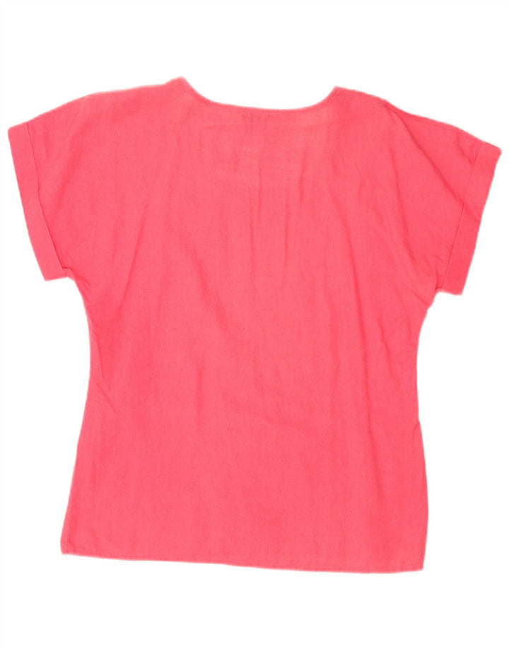 Max Mara Damen Blusenoberteil UK 12 Mittelrosa