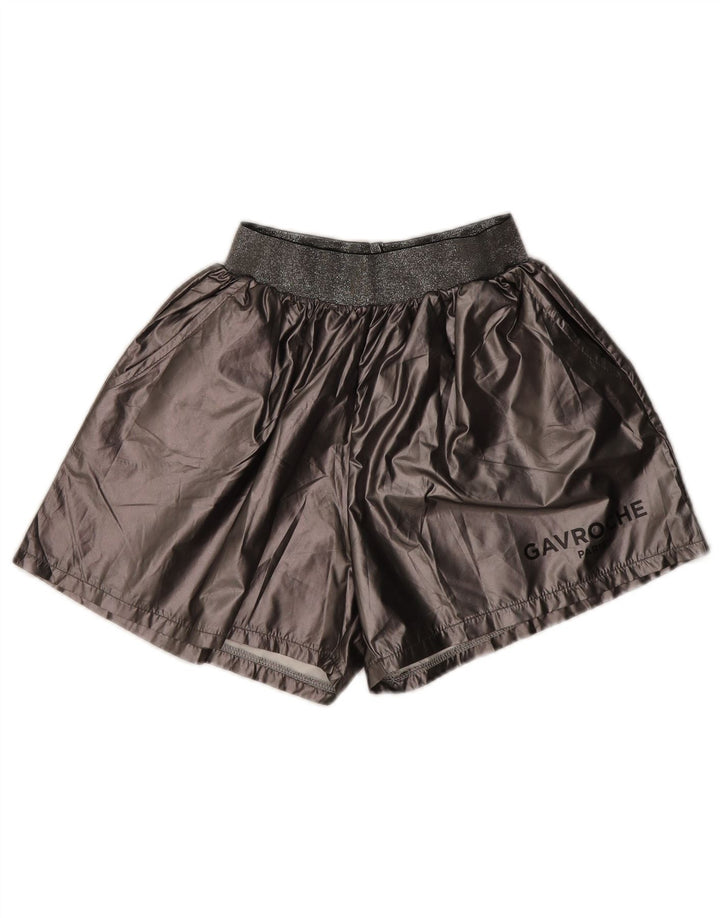 Vintage Damen Sportshorts UK 16 Large Grau Polyester