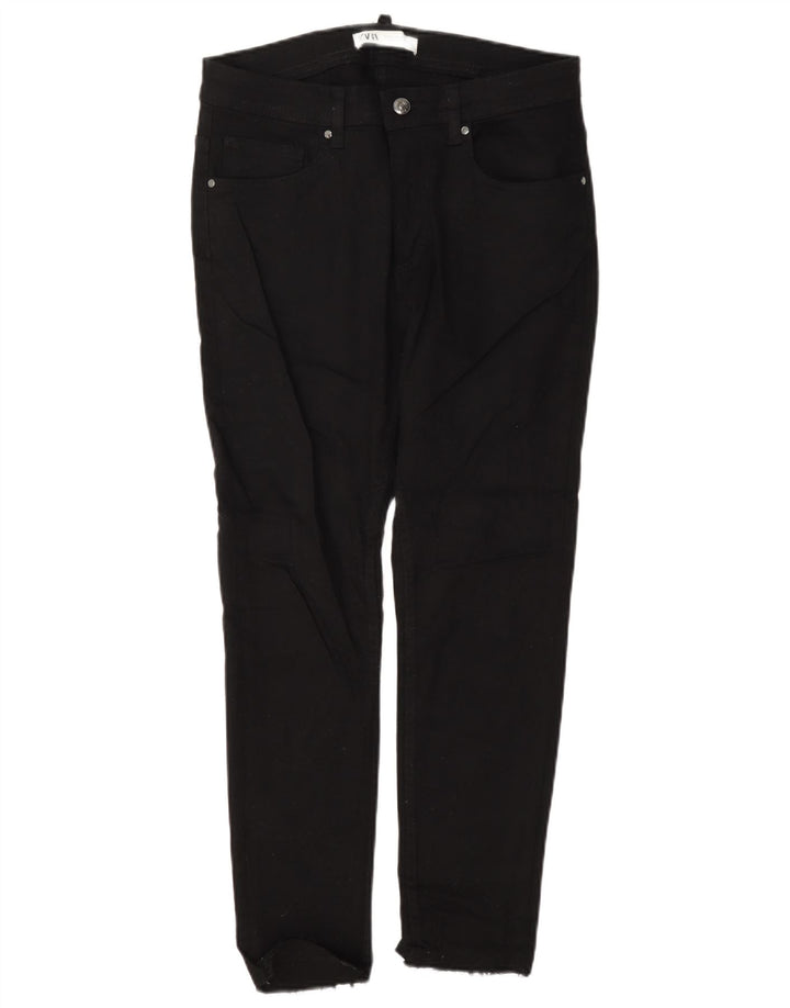 Zara Herren Slim Jeans EU 38 Small W30 L25 Schwarze Baumwolle