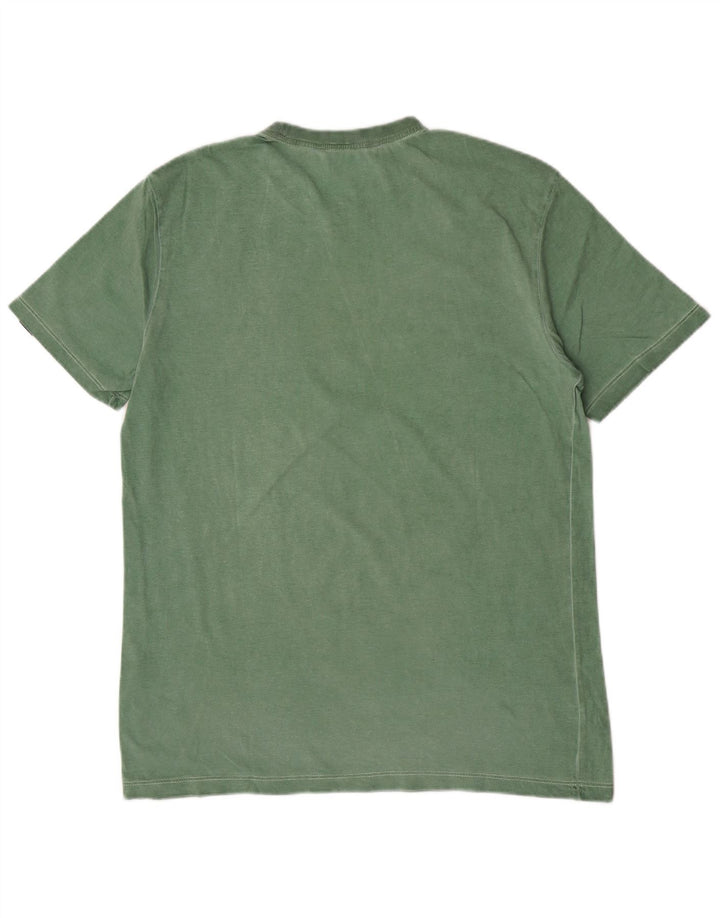Gas Herren-T-Shirt mit Grafik, mittelgrüne Baumwolle