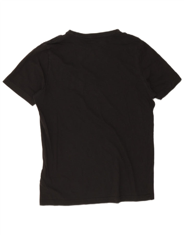Puma Herren Grafik T-Shirt Top Small Schwarz Baumwolle
