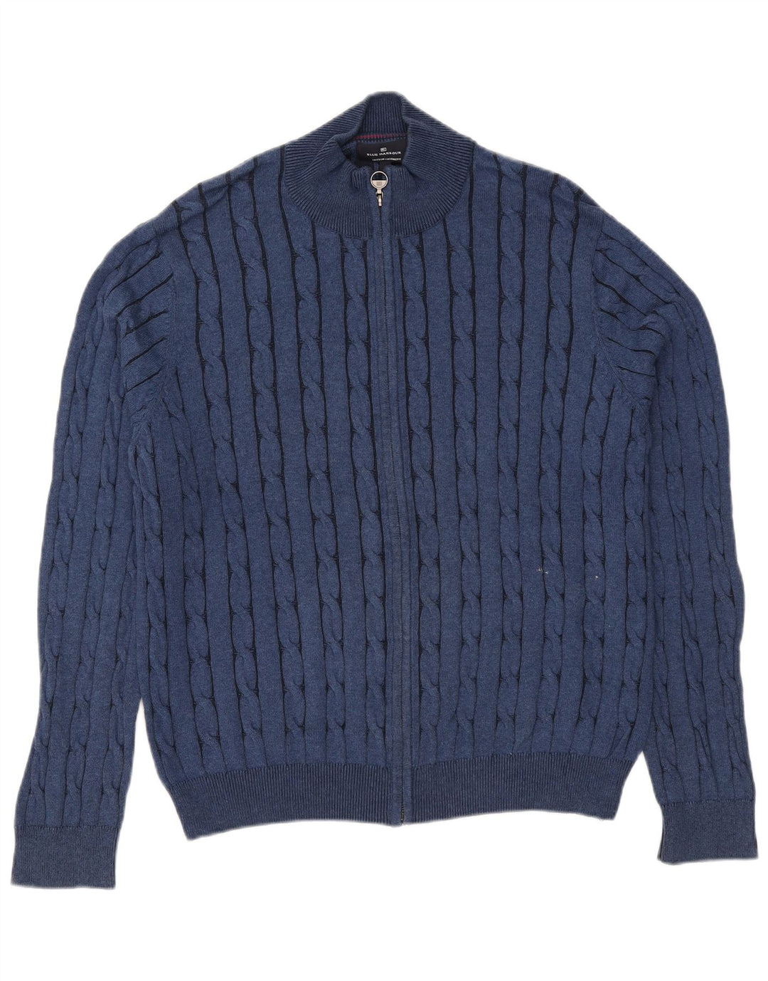 Marks & Spencer Herren-Cardigan, blau, Harbor, groß, aus blauer Baumwolle