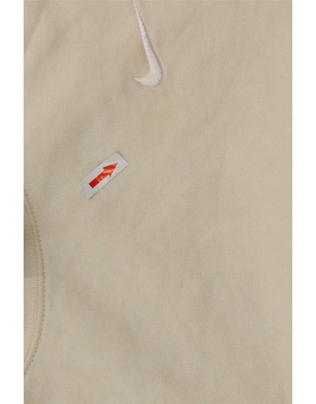 Nike Womens Crop Oversized Sweatshirt Pullover UK 14 Medium Off White Baumwolle