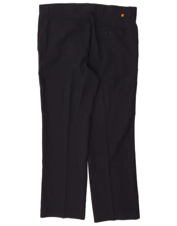 Farah Gerade Herren-Chinohose W36 L29 Marineblaues Polyester