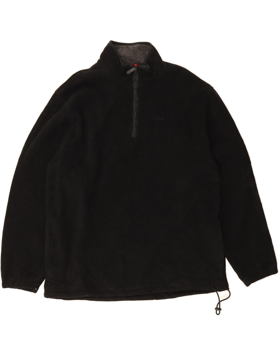 IZOD Mens Zip Neck Fleece Jumper XL Black Polyester Vintage Izod and Second-Hand Izod from Messina Hembry 