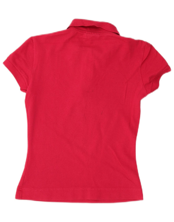 Lacoste Damen-Poloshirt, Größe 36, kleine rote Baumwolle
