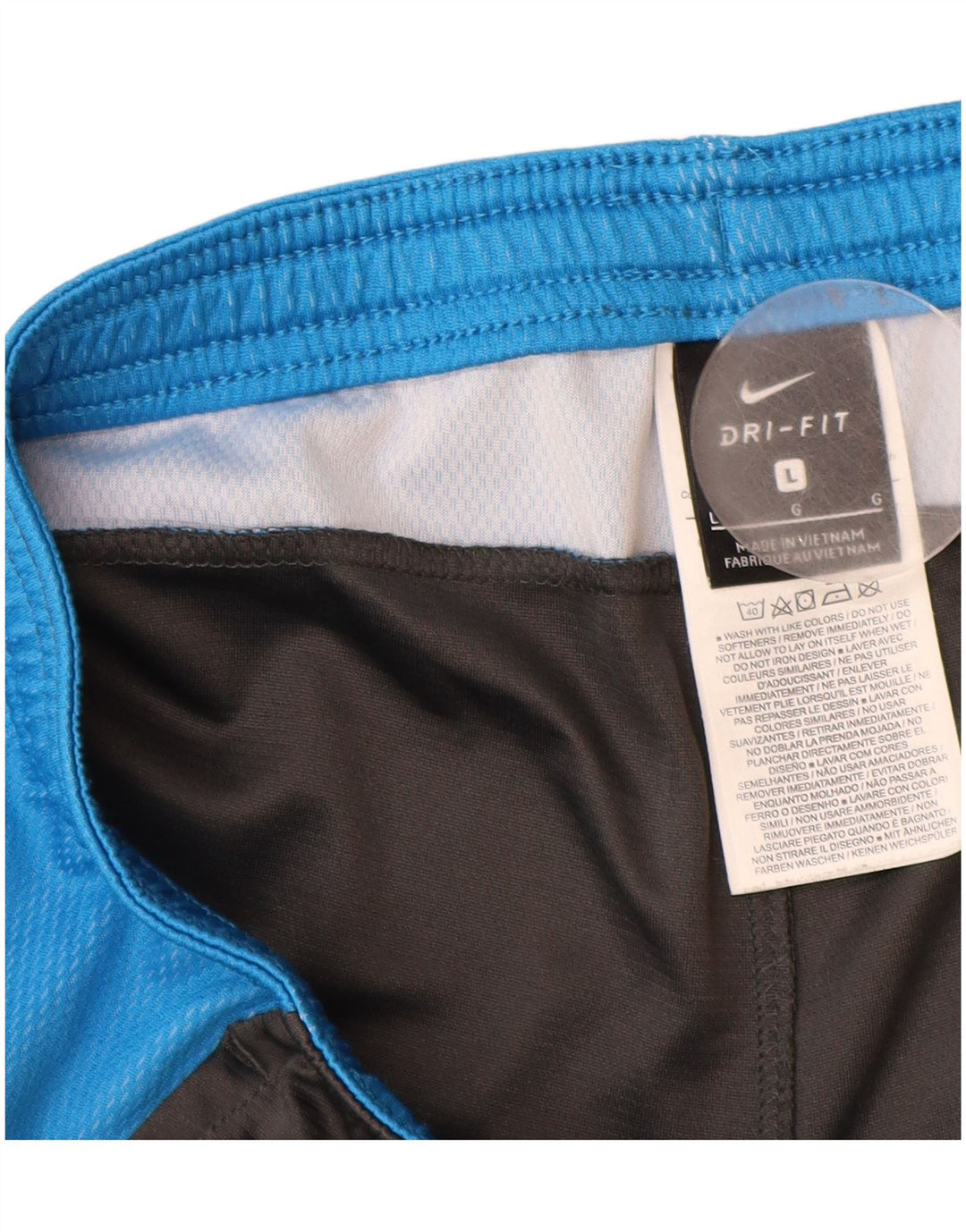 Nike Herren Dri Fit Sportshorts, groß, schwarzes Farbblock-Polyester