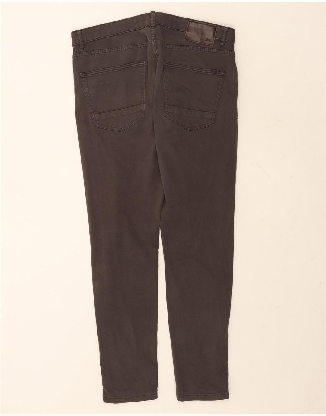 Zara Herren Slim Jeans EU 42 Large W32 L30 Braune Baumwolle