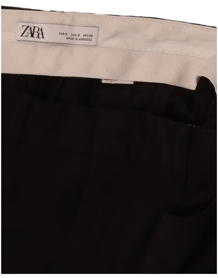 Zara Damen Casual Shorts Small W26 Schwarz