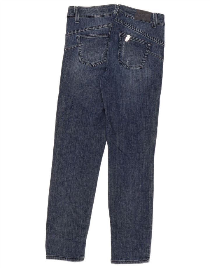 Liu Jo Damen Distressed Slim Jeans W28 L27 Blau
