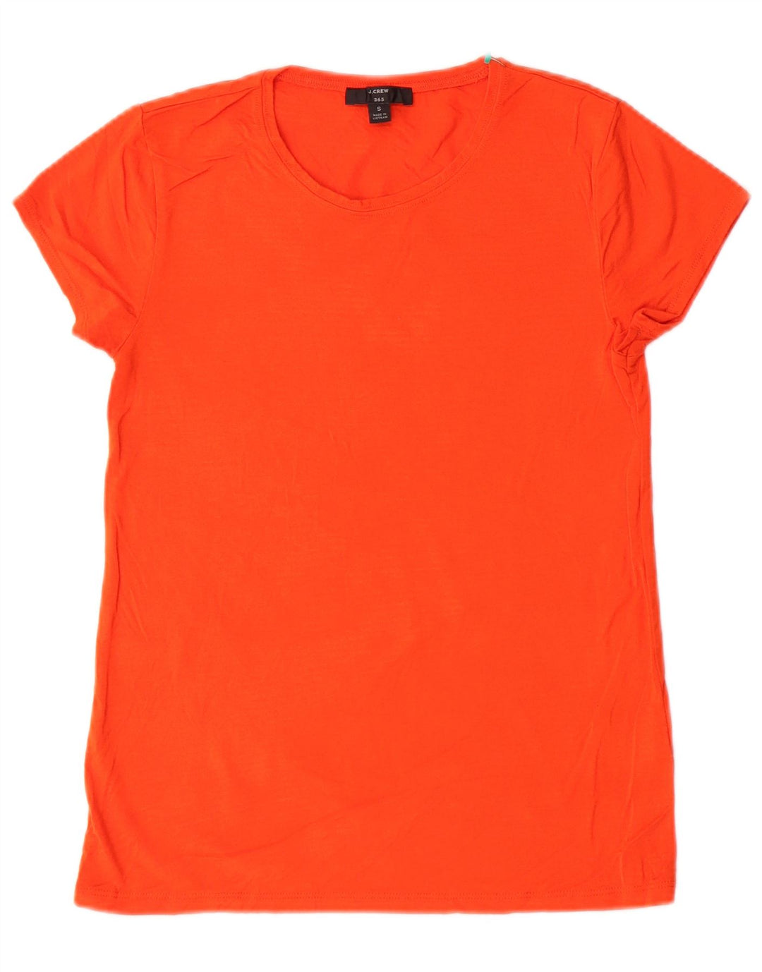 J. CREW Damen 365 T-Shirt Top UK 10 Small Orange Modal