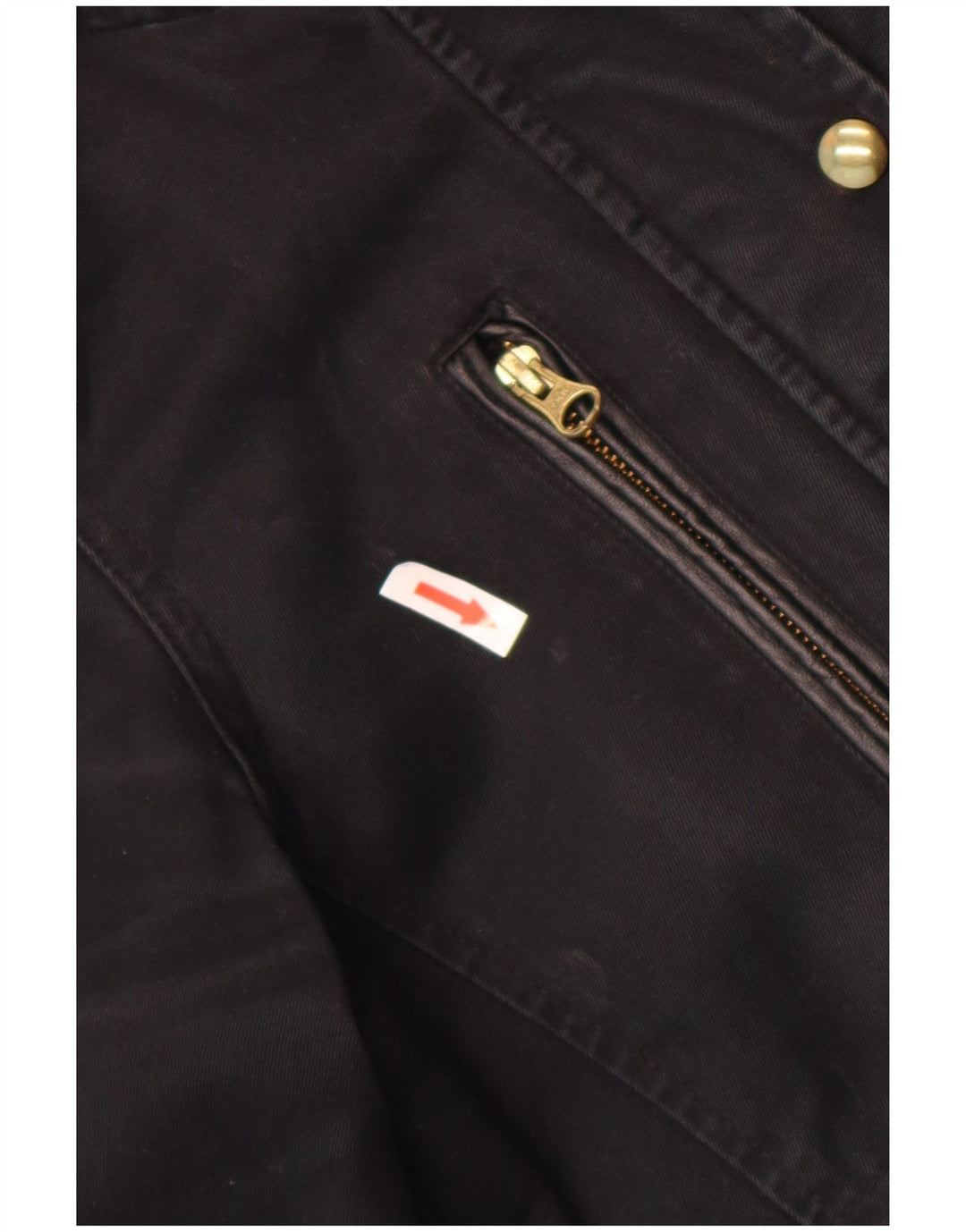 Topshop Damen-Bomberjacke mit Kapuze, UK 8, Größe S, schwarze Baumwolle