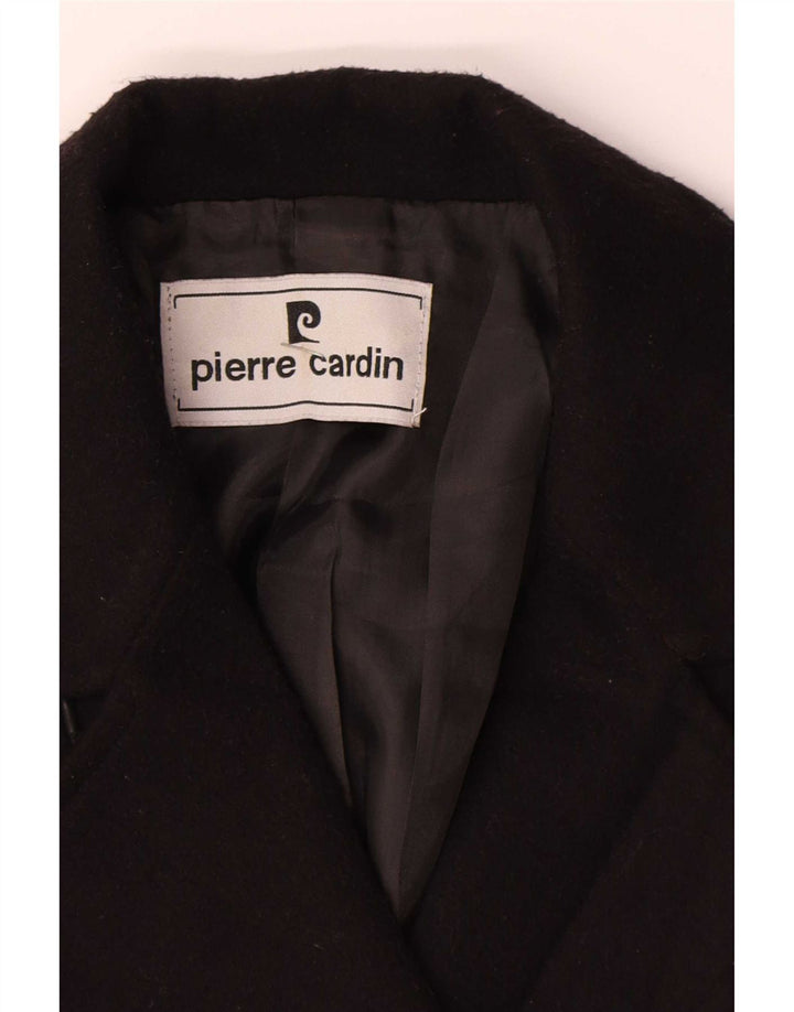 Pierre Cardin Damen Pea Coat IT 46 Large Schwarz Polyester