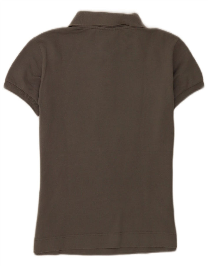 Lacoste Damen-Poloshirt, Größe 36, kleine graue Baumwolle