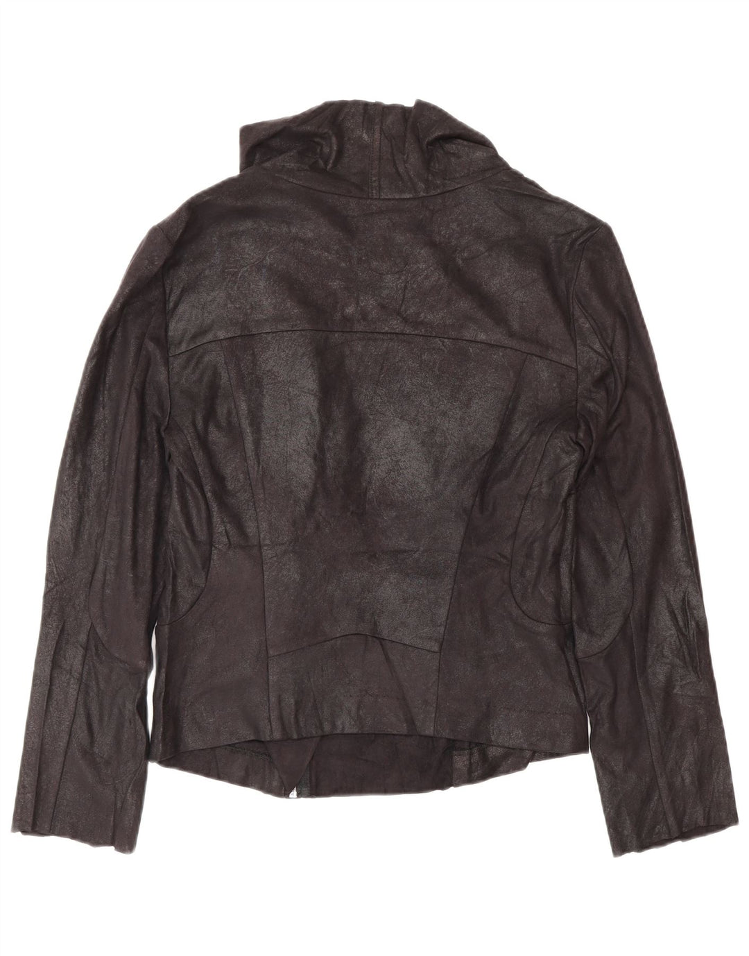 Calvin Klein Damen-Bomberjacke aus Kunstleder, Gr. 10, Größe S, Schwarz, Bikerjacke