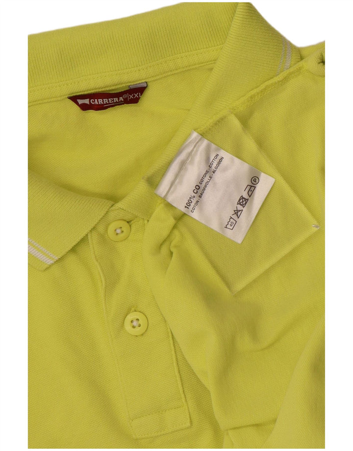 CARRERA Herren Poloshirt 2XL Gelb Baumwolle