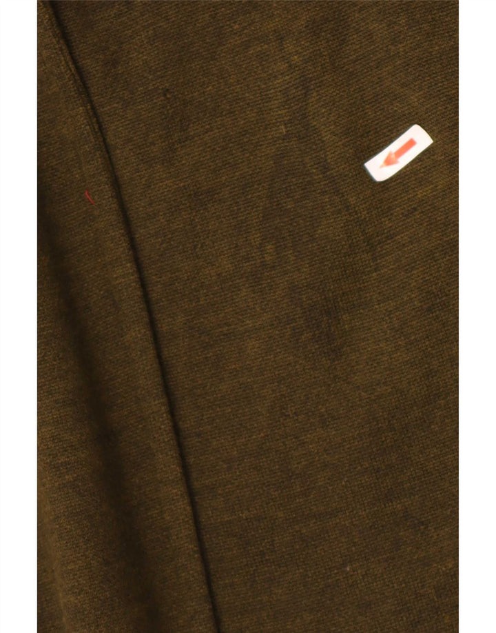 Vintage Damen Poncho-Mantel mit Kapuze, Einheitsgröße, Khaki