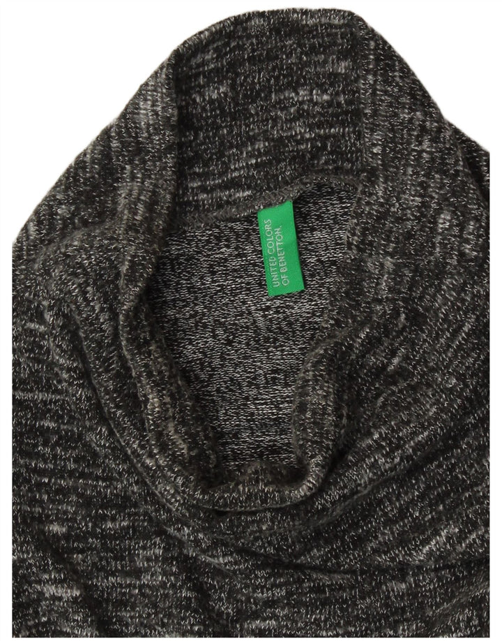 Ärmelloses Etuikleid für Damen von Benetton, Größe S, Gr. 8, Grau meliert