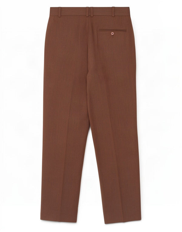 Vintage Mens Pegged Suit Trousers IT 46 Small W30 L29 Brown Nautical