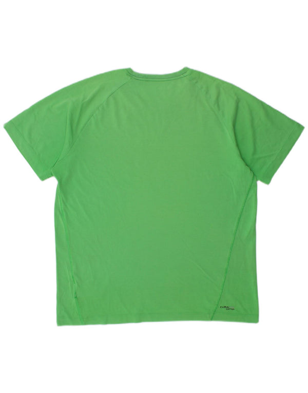 ADIDAS Mens Graphic T-Shirt Top Large Green