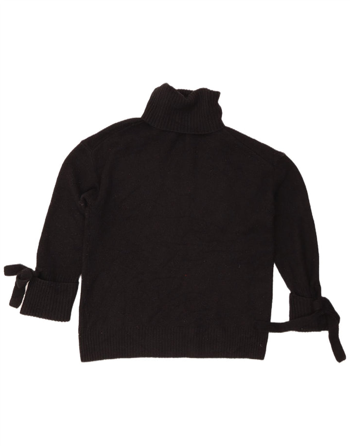 Zara Damen-Pullover mit Rollkragen, übergroß, Gr. 14, Mittelschwarz, Acryl