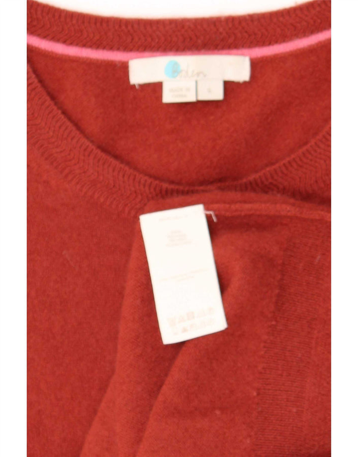 Boden Damen-Cardigan-Pullover UK 10 Kleiner roter Kaschmir