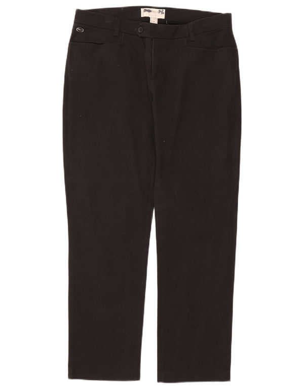 Marlboro Classics Damen-Anzughose mit gerader Passform, UK 14, Größe L, W30, L28, Schwarz