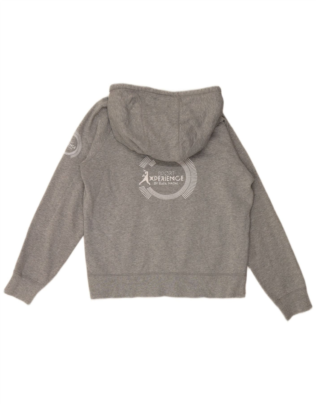 Nike Herren-Kapuzenpullover mit Grafik, mittelgrau gefleckte Baumwolle