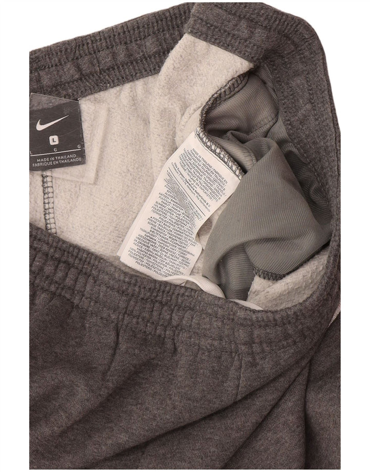 Nike Herren-Trainingshose, Jogginghose, groß, graue Baumwolle