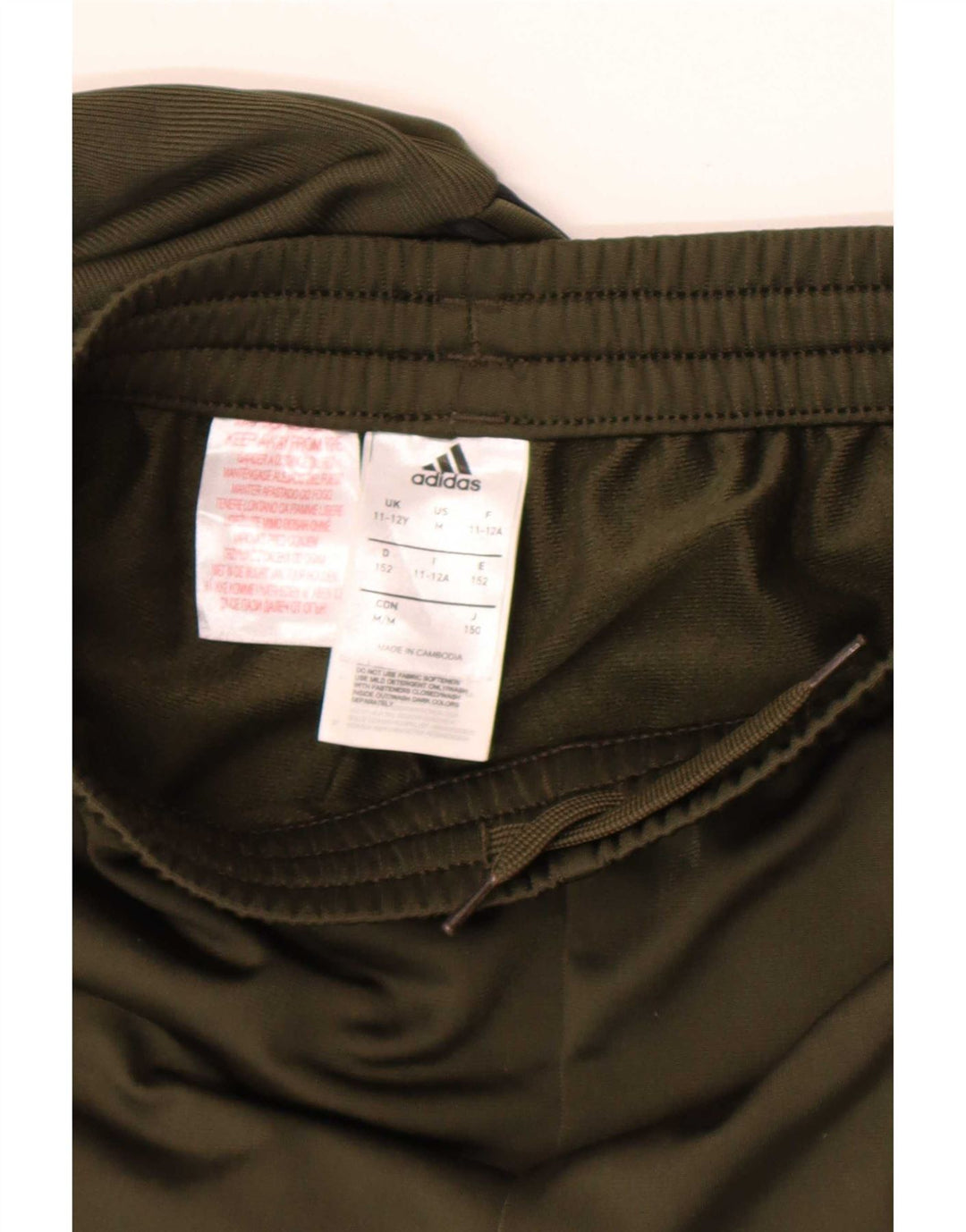 Adidas Trainingshose für Jungen, 11–12 Jahre, Khaki, Polyester