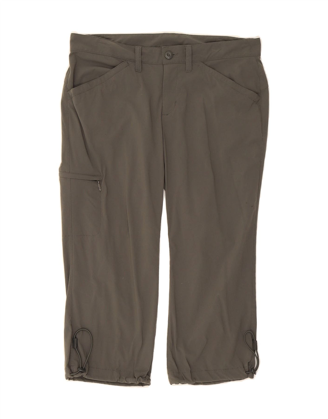 EDDIE BAUER Womens Cargo Capri Trousers US 6 Medium W32 L21 Grey Nylon Vintage Eddie Bauer and Second-Hand Eddie Bauer from Messina Hembry 
