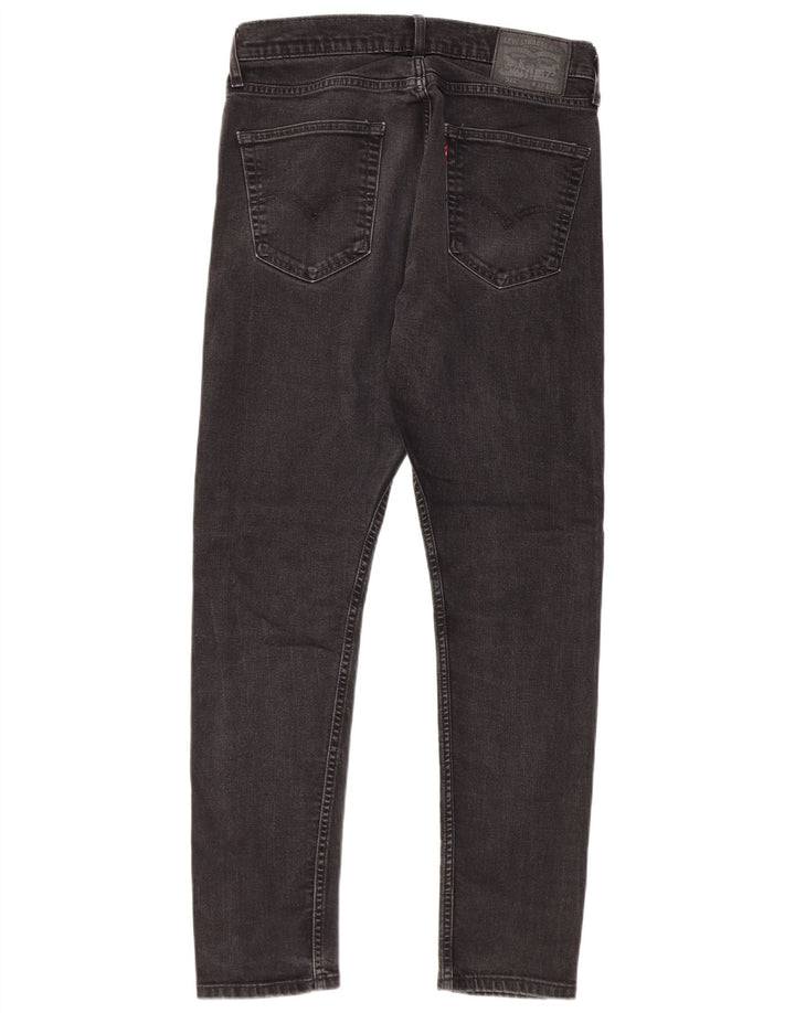 Levi's Herren Slim Jeans W33 L32 Schwarze Baumwolle
