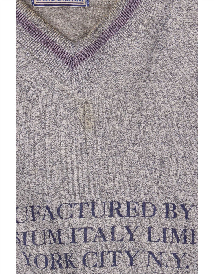 Gymnasium Herren-Sweatshirt mit Grafik, groß, Blau, Farbblock