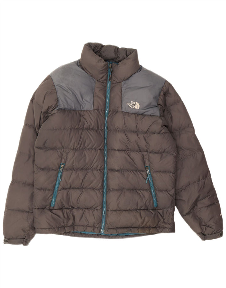 The North Face Herren Wattierte Jacke UK 38 Mittelgraues Colourblock-Nylon