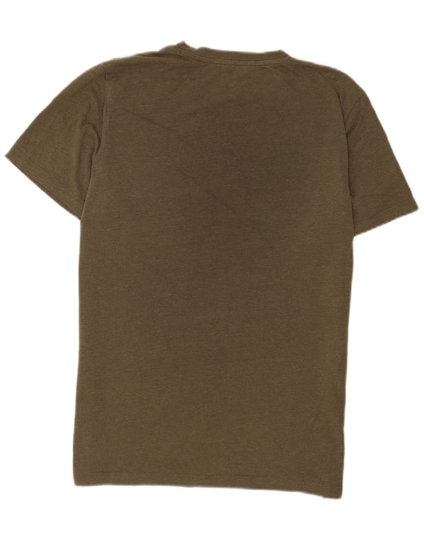 Jack & Jones Herren T-Shirt Top Medium Khaki Colourblock