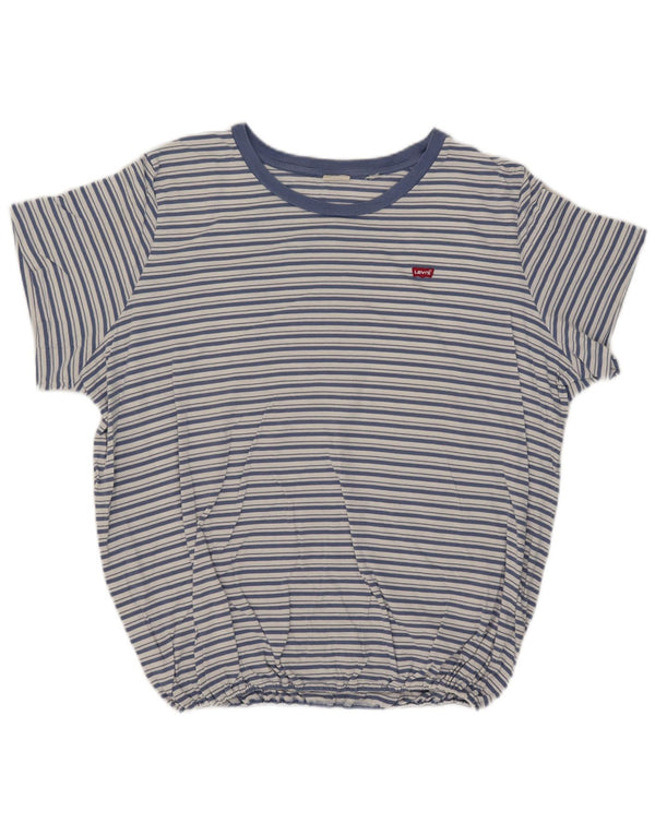 Levi's Herren T-Shirt Top 3XL Blau gestreift
