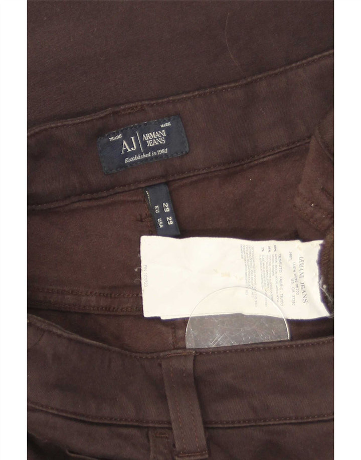 Armani Damen Schlagjeans W29 L30 Braun Modal
