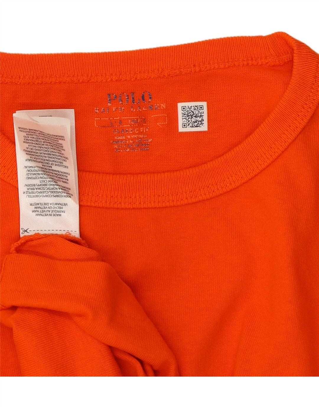 POLO RALPH LAUREN Herren-T-Shirt mit klassischer Passform, groß, orange, Baumwolle