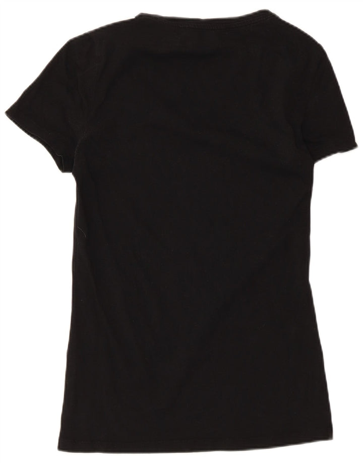 Guess Grafik-T-Shirt-Oberteil für Damen, Gr. 8, Schwarz