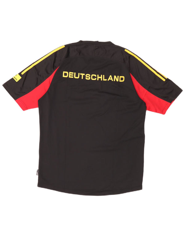 Adidas Herren Deutshland Graphic T-Shirt Top UK 42/44 Large Schwarz Colourblock