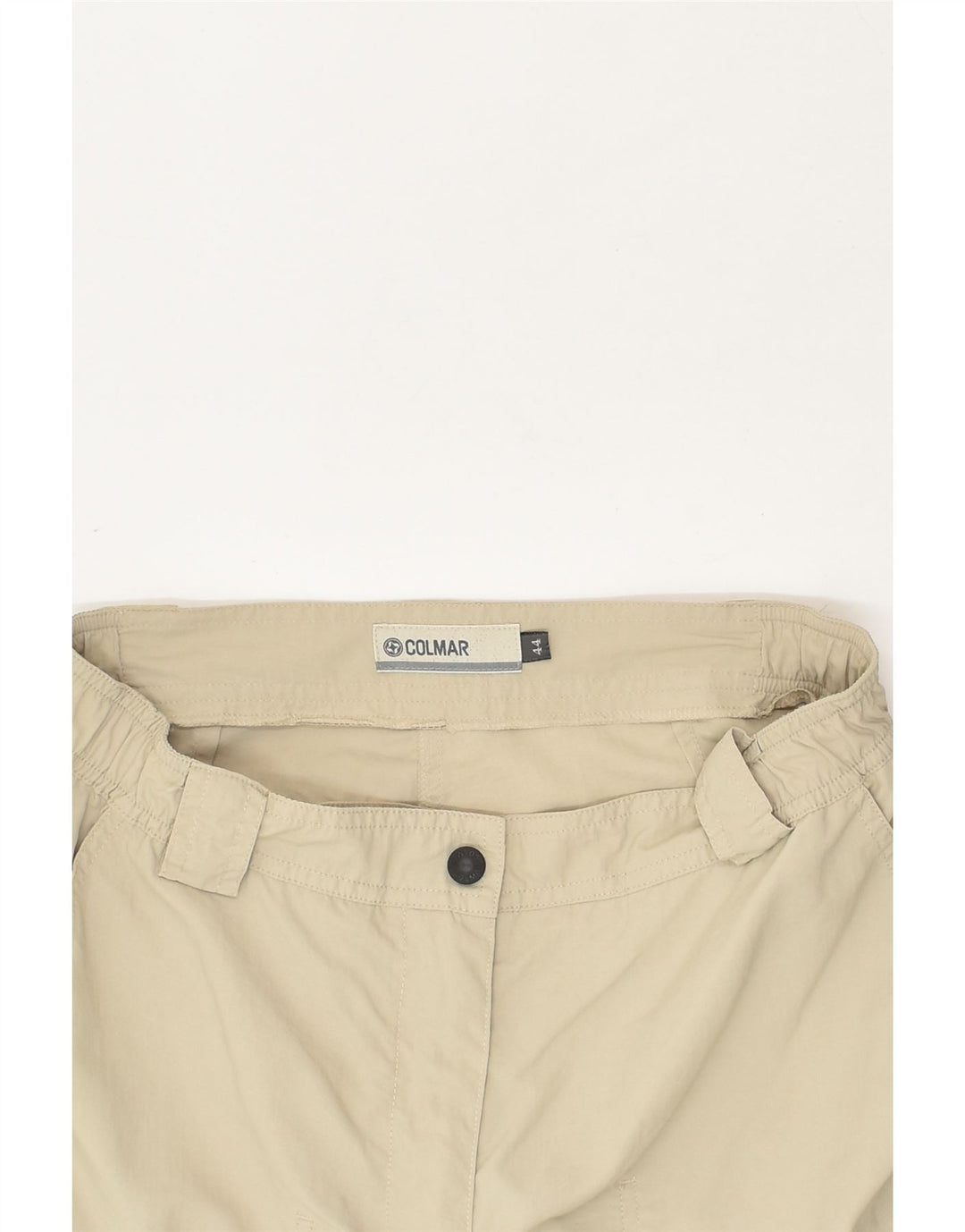 COLMAR Womens Capri Cargo Trousers EU 44 Medium W30 L20 Beige Polyester | Vintage Colmar | Thrift | Second-Hand Colmar | Used Clothing | Messina Hembry 